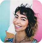 Girl eating ice-cream